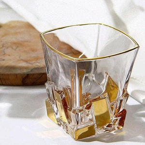 Carafe Luxueuse à Whisky + 6 verres en cristal.