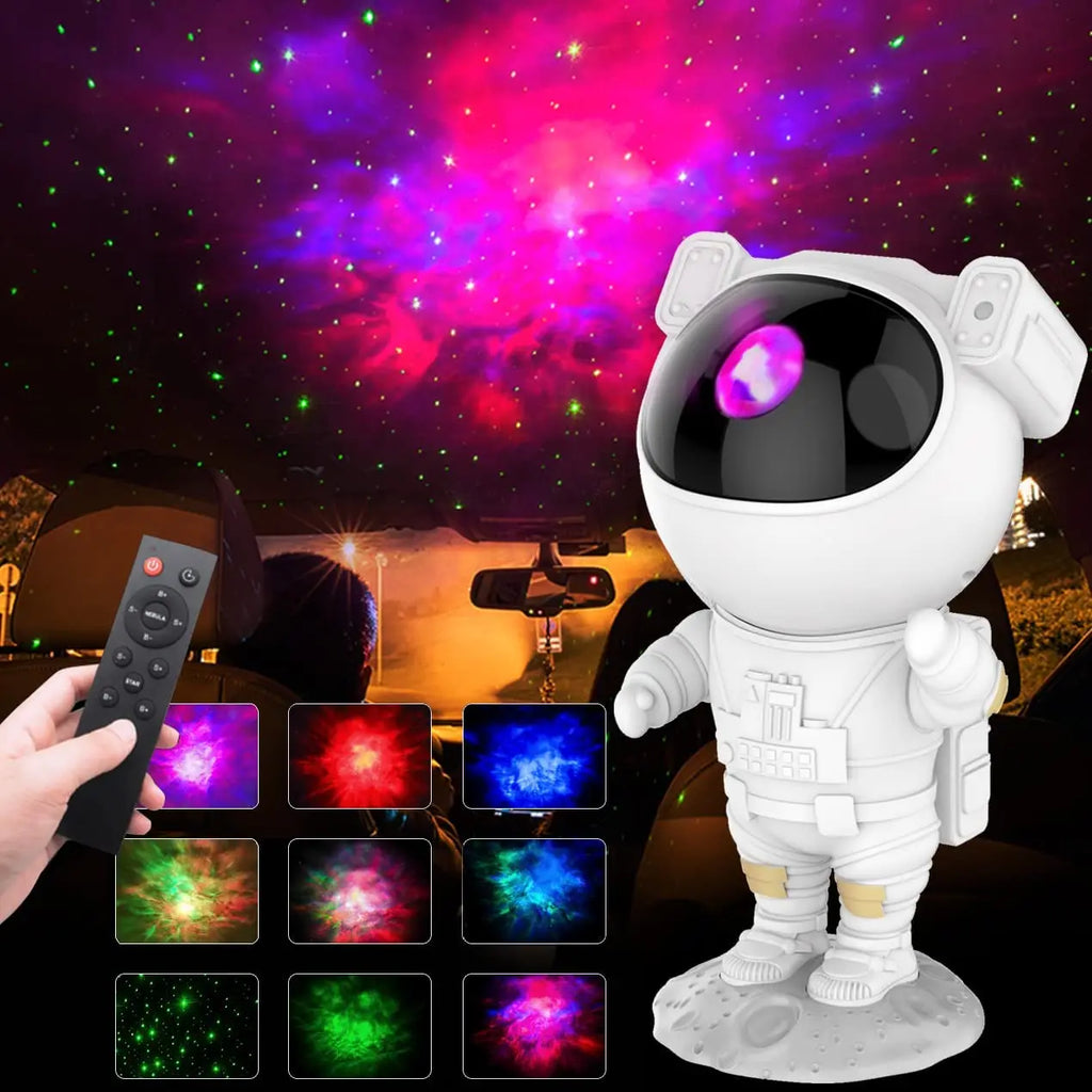 Projecteur Astronaute 360° avec Télécommande.