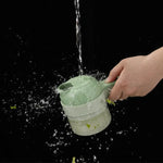 Charger l&#39;image dans la galerie, 4In1 Electric Vegetable Cutter Set Handheld Wireless Electric Garlic Masher Food Chopper Meat Grinder Machine Food Peel Slice
