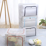 Charger l&#39;image dans la galerie, Transparent clothing organizer Multi-functional folding bins toy storage box waterproof storage box home storage shelves.
