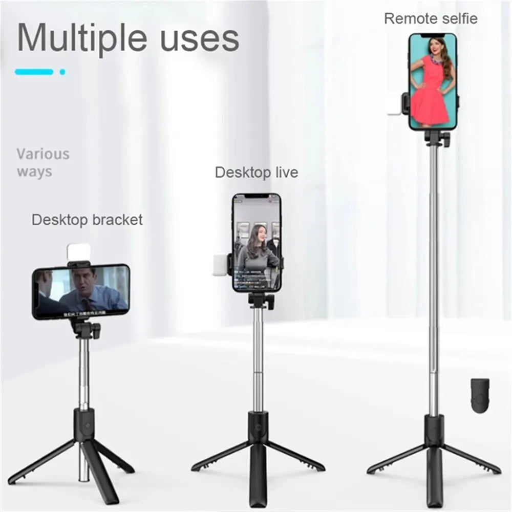 Selfie Light - Canne a selfie avec éclairage LED.