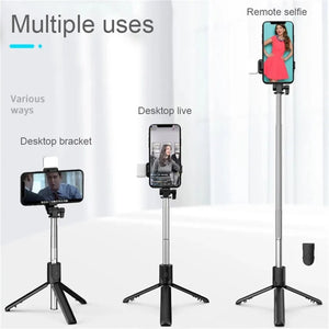 Selfie Light - Canne a selfie avec éclairage LED.