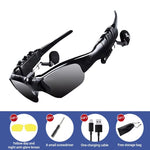 Charger l&#39;image dans la galerie, Smart Bluetooth Audio Glasses Outdoor Sports Cycling Surround Sound Headphones Listen To Music Call Polarized Sunglasses.
