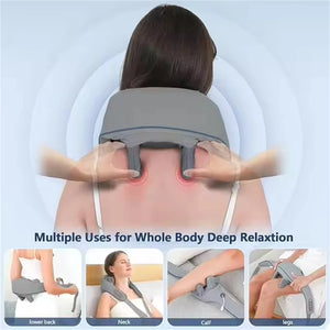 Oreiller de Massage Sans Fil   pour le Cou, le Dos et Tout le Corps.