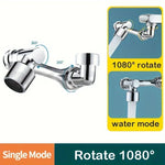 Charger l&#39;image dans la galerie, 1080° Rotatable Extension Faucet Sprayer Head 2 Spray Modes Universal Bathroom Tap Extend Adapter Aerator
