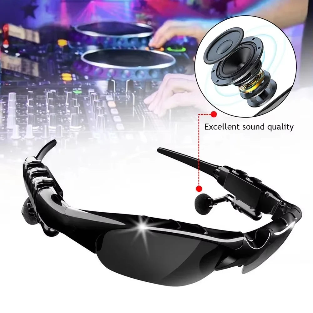 Smart Bluetooth Audio Glasses Outdoor Sports Cycling Surround Sound Headphones Listen To Music Call Polarized Sunglasses.
