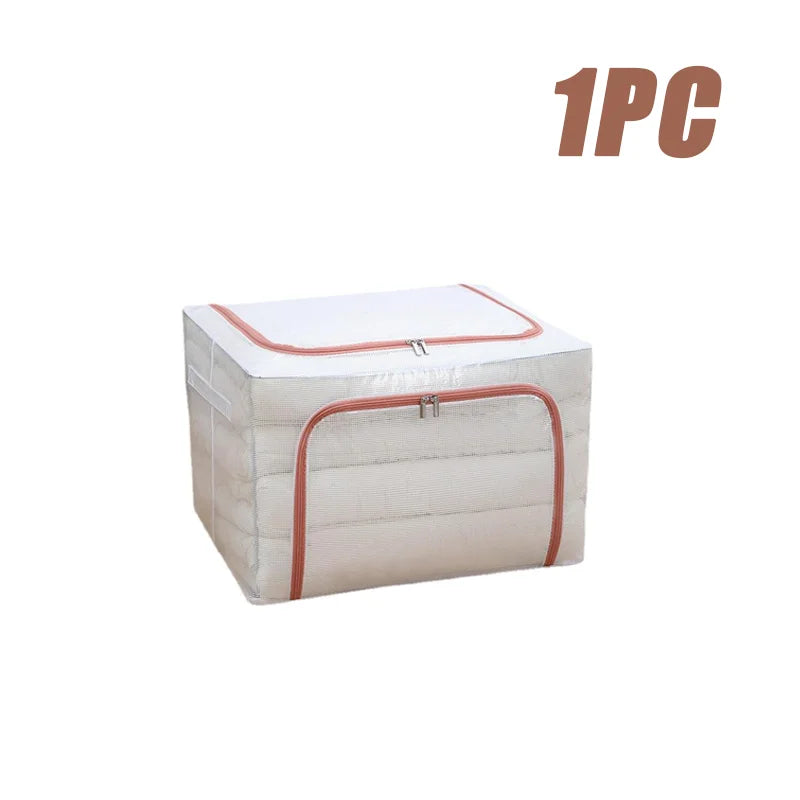 Transparent clothing organizer Multi-functional folding bins toy storage box waterproof storage box home storage shelves.