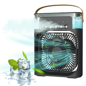 Portable Air Conditioner Fan 4 in 1 Personal Mini Cooling Spray Fan Small Aircon Humidifier Desk Fan for Home Office Room.
