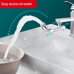 Charger l&#39;image dans la galerie, 1080° Rotatable Extension Faucet Sprayer Head 2 Spray Modes Universal Bathroom Tap Extend Adapter Aerator
