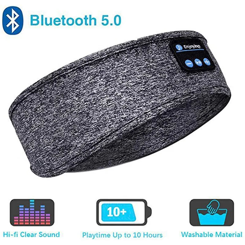 Bandeau Écouteurs Bluetooth -  3-en-1 pour Sport, Détente et Sommeil.