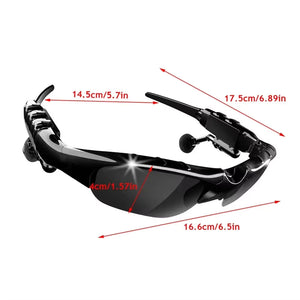 Smart Bluetooth Audio Glasses Outdoor Sports Cycling Surround Sound Headphones Listen To Music Call Polarized Sunglasses.