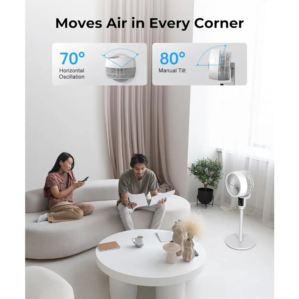 Luxueux Ventilateur Intelligent à Circulation d'Air - Votre Solution de Fraîcheur Instantanée