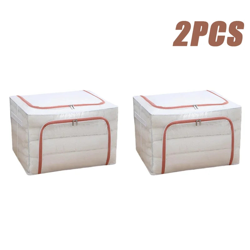 Transparent clothing organizer Multi-functional folding bins toy storage box waterproof storage box home storage shelves.