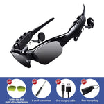 Charger l&#39;image dans la galerie, Smart Bluetooth Audio Glasses Outdoor Sports Cycling Surround Sound Headphones Listen To Music Call Polarized Sunglasses.

