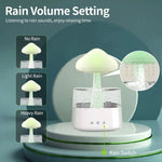 Charger l&#39;image dans la galerie, Mushroom Rain Air Humidifier Electric Aroma Diffuser Rain Cloud Smell Distributor Relax Water Drops Sounds Colorful Night Lights.
