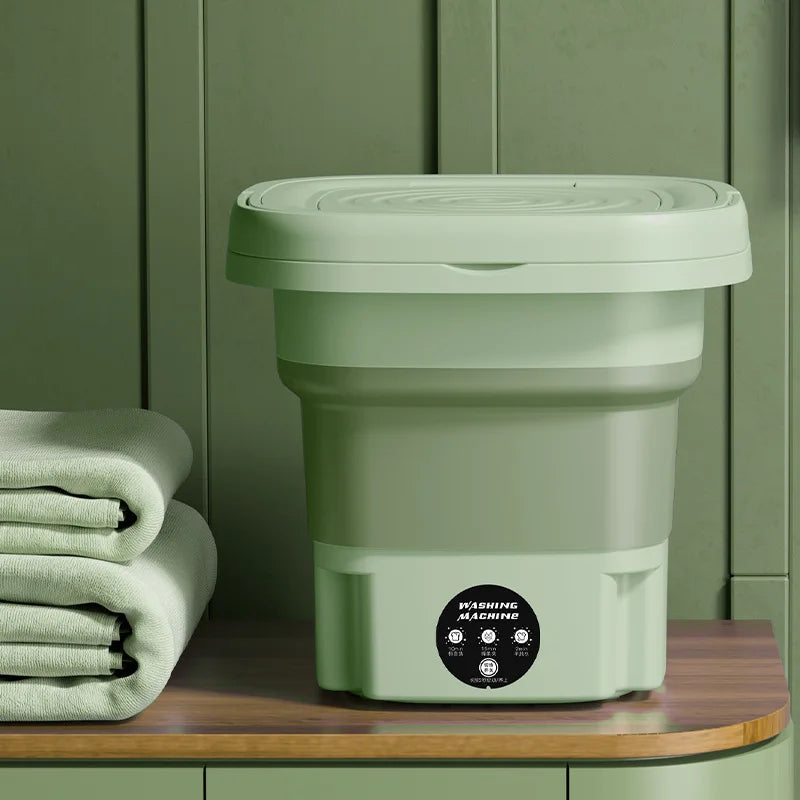 Mini Machine à Laver Pliable 8L - Pour sous-vêtements, culottes, mouchoirs,chaussettes et vêtements de bébé
