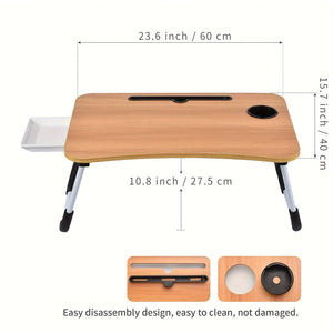 Table de Lit Pliable pour Ordinateur, repas et Etudes