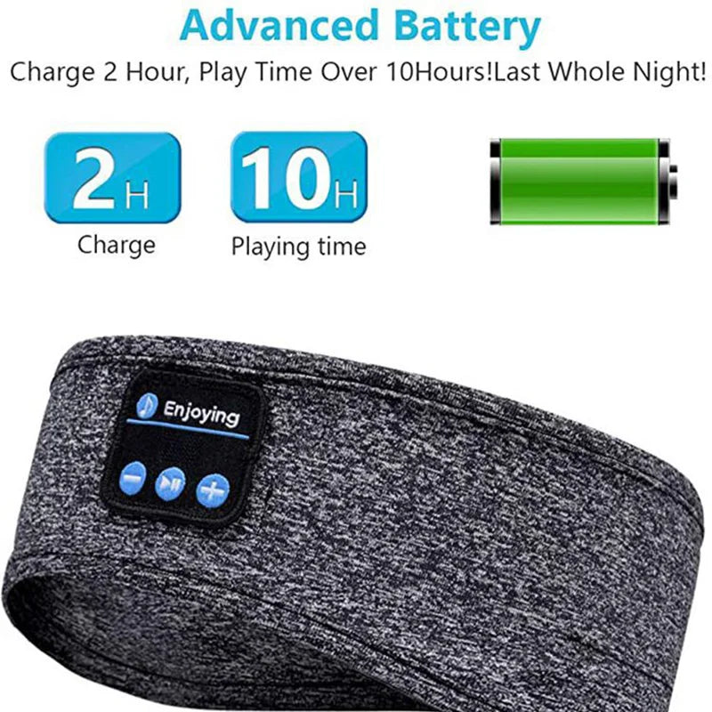 Bandeau Écouteurs Bluetooth -  3-en-1 pour Sport, Détente et Sommeil.