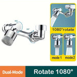 Charger l&#39;image dans la galerie, 1080° Rotatable Extension Faucet Sprayer Head 2 Spray Modes Universal Bathroom Tap Extend Adapter Aerator
