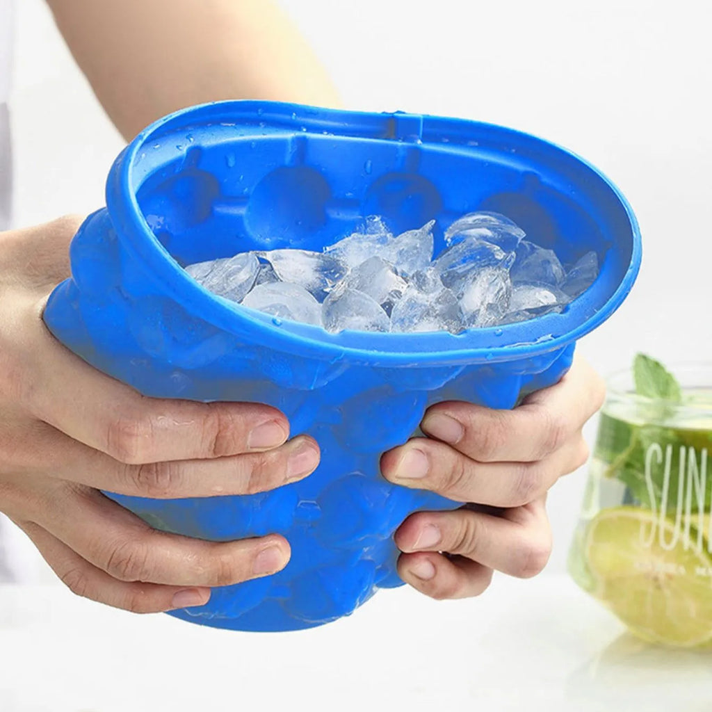 Moule à Glaçons en Silicone, Glacière Portable pour Bière et Vin.