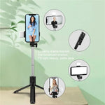 Charger l&#39;image dans la galerie, Selfie Light - Canne a selfie avec éclairage LED.
