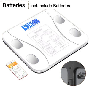 Smart Body Fat Scale Wireless Digital Bathroom Scale Bluetooth Electronic Weight Scale with Smartphone App.