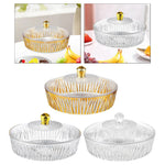 Charger l&#39;image dans la galerie, Cake Plate Dessert Table Display with Cover Transparent Portable Decoration Fruit Bowl Serving Cookie Platter for Party
