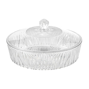 Cake Plate Dessert Table Display with Cover Transparent Portable Decoration Fruit Bowl Serving Cookie Platter for Party