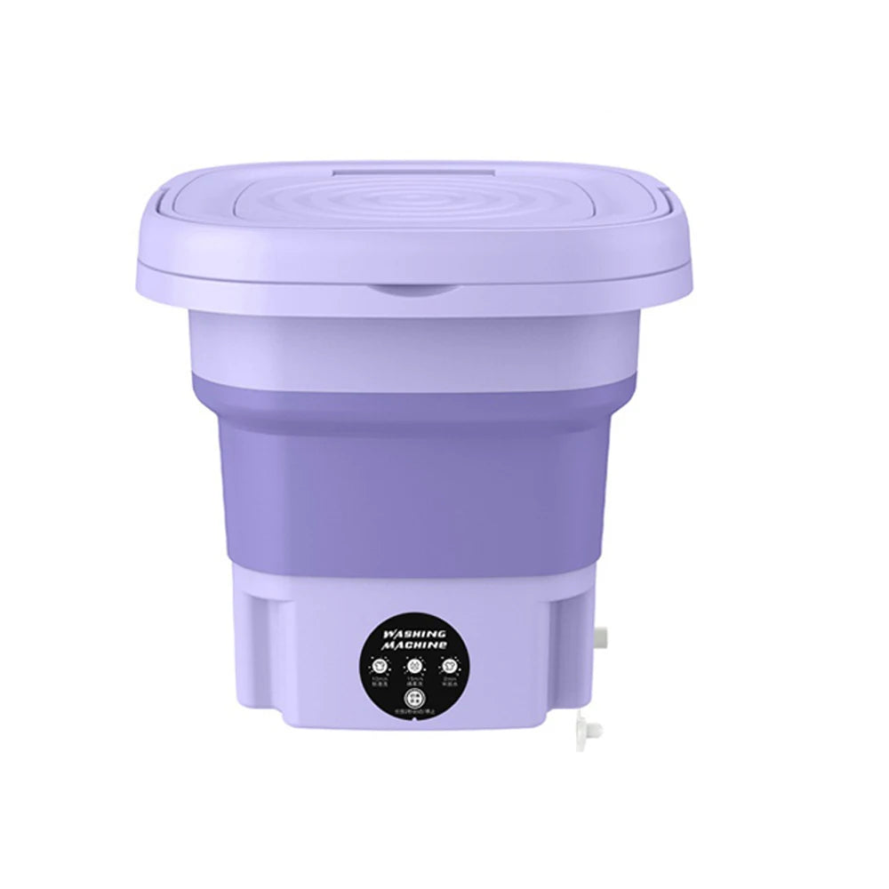 Mini Machine à Laver Pliable 8L - Pour sous-vêtements, culottes, mouchoirs,chaussettes et vêtements de bébé
