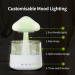 Charger l&#39;image dans la galerie, Mushroom Rain Air Humidifier Electric Aroma Diffuser Rain Cloud Smell Distributor Relax Water Drops Sounds Colorful Night Lights.
