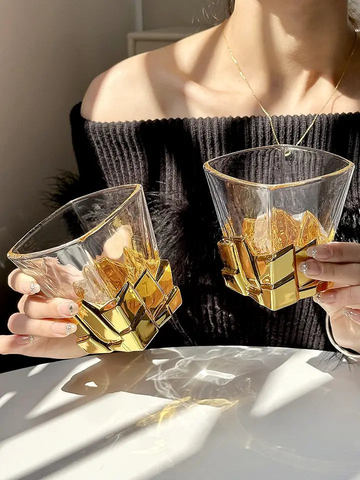 Carafe Luxueuse à Whisky + 6 verres en cristal.