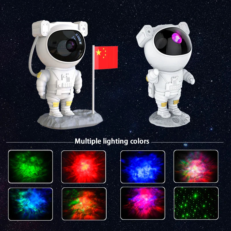 Projecteur Astronaute 360° avec Télécommande.