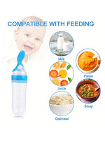 Charger l&#39;image dans la galerie, 4PCS Baby Spoon Bottle Feeder Dropper Silicone Spoons for Feeding Medicine Kids Toddler Cutlery Utensils Children Accessories
