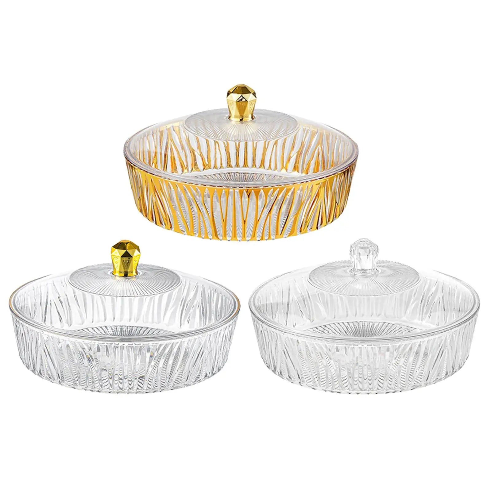 Cake Plate Dessert Table Display with Cover Transparent Portable Decoration Fruit Bowl Serving Cookie Platter for Party