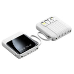 Charger l&#39;image dans la galerie, Mini Power Bank Universel -  10.000mAh avec 4 Câbles Charge.
