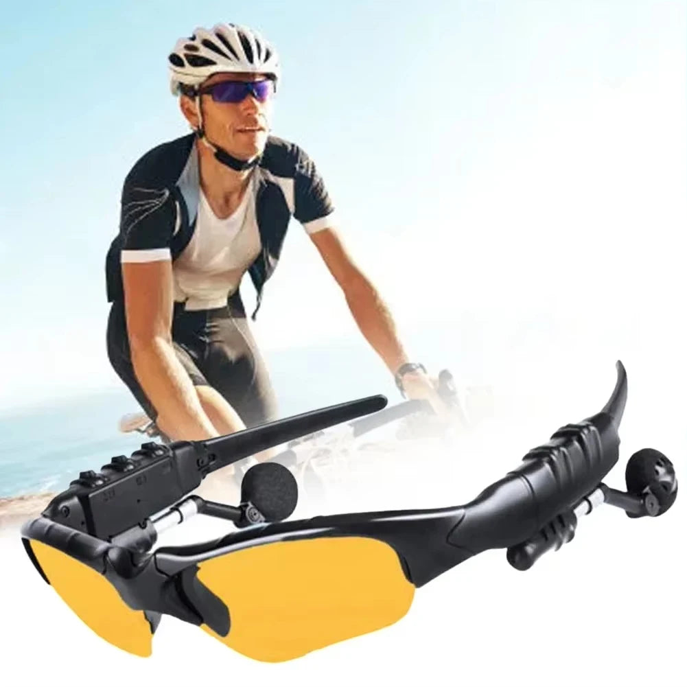 Smart Bluetooth Audio Glasses Outdoor Sports Cycling Surround Sound Headphones Listen To Music Call Polarized Sunglasses.