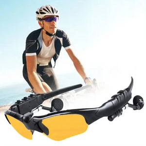 Smart Bluetooth Audio Glasses Outdoor Sports Cycling Surround Sound Headphones Listen To Music Call Polarized Sunglasses.