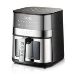 Charger l&#39;image dans la galerie, RAF 5.0L Large Capacity 1400W Stainless Steel Air Fryer Oven Fryer Oil Free Electric Digital With Visible Window Touch Screen.
