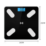 Charger l&#39;image dans la galerie, Smart Body Fat Scale Wireless Digital Bathroom Scale Bluetooth Electronic Weight Scale with Smartphone App.
