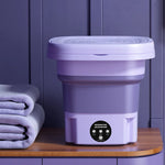 Charger l&#39;image dans la galerie, Mini Machine à Laver Pliable 8L - Pour sous-vêtements, culottes, mouchoirs,chaussettes et vêtements de bébé
