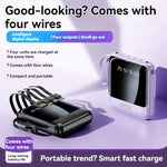 Charger l&#39;image dans la galerie, Mini Power Bank Universel -  10.000mAh avec 4 Câbles Charge.
