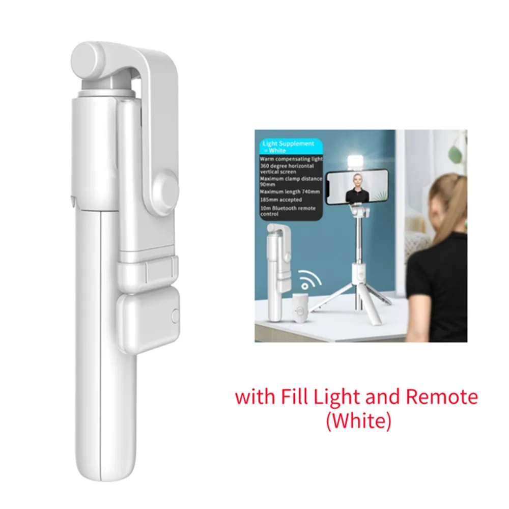 Selfie Light - Canne a selfie avec éclairage LED.