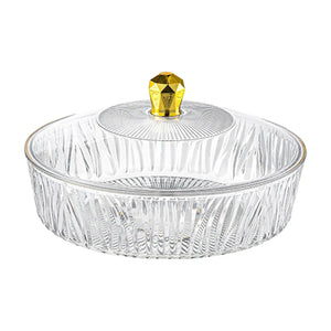 Cake Plate Dessert Table Display with Cover Transparent Portable Decoration Fruit Bowl Serving Cookie Platter for Party