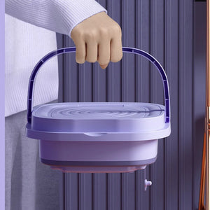 Mini Machine à Laver Pliable 8L - Pour sous-vêtements, culottes, mouchoirs,chaussettes et vêtements de bébé
