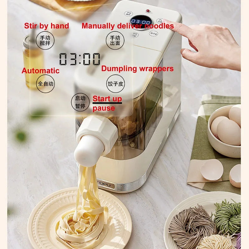 7 Molds Fully Automatic Noodle Maker 150W Home Multifunctional Electric Noodle Pressing Machine Dumpling Wrapping Machine 220V