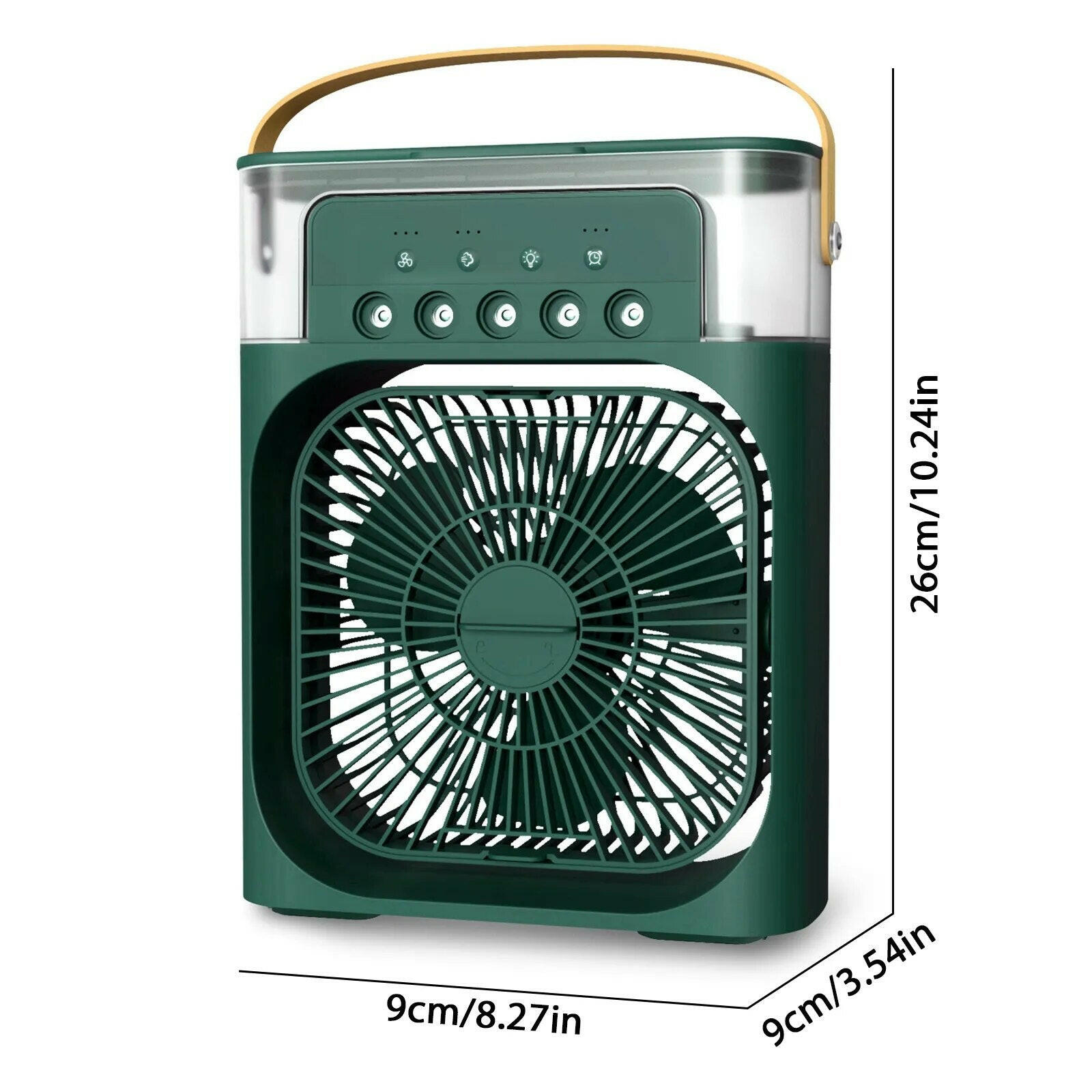 Portable Air Conditioner Fan 4 in 1 Personal Mini Cooling Spray Fan Small Aircon Humidifier Desk Fan for Home Office Room.