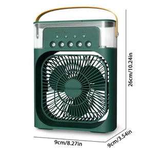 Portable Air Conditioner Fan 4 in 1 Personal Mini Cooling Spray Fan Small Aircon Humidifier Desk Fan for Home Office Room.