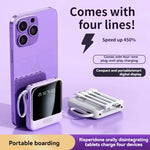Charger l&#39;image dans la galerie, Mini Power Bank Universel -  10.000mAh avec 4 Câbles Charge.
